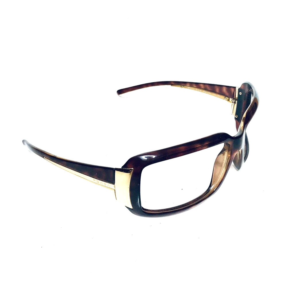 Prada Tortoise Rectangular Wrap Glasses - image 7